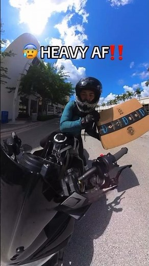 Part 1 #amazon #amazondelivery #failed #fyp #motorcycle #bikergirl #reaction #sidequests #funny #wow