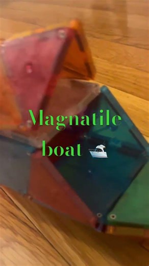 Magna-tile boat 🛥️