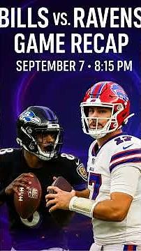 BILLS VS RAVENS GAME RECAP: Buffalo vs. Baltimore in AFC showdown! Full score and stats. #nfl #recap