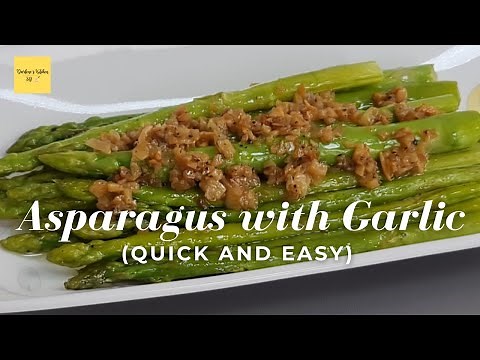 How To Cook Asparagus In A Pan | Easy Asparagus with Garlic Recipe | Darlene's Kitchen SG
