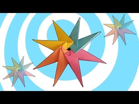 Modular Origami Star with 8 points Instructions