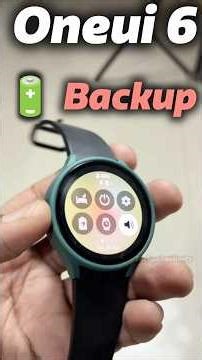Samsung galaxy watch 4 🤓 OneUI 6.0 | OLD OS Battery Backup #samsung #watch4 #techpokeshorts