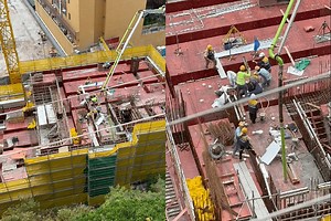 (Video) Fist fight at Kwun Tong construction site over workers' dispute