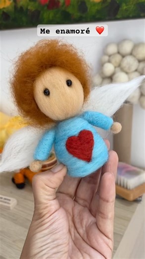 Felt angel #felting #angel #wool #felt