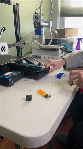 New chore on the list: Clean 3D printer desk #3dprinter #3dprintercleaning