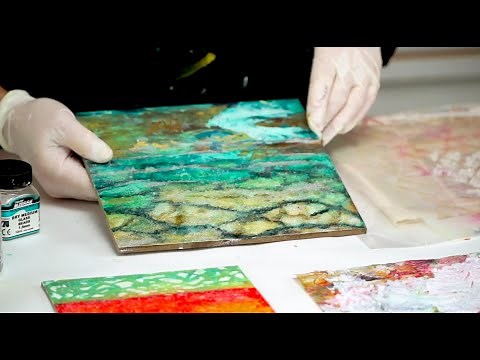Working with Glass Bead Gel Medium - Tutorial