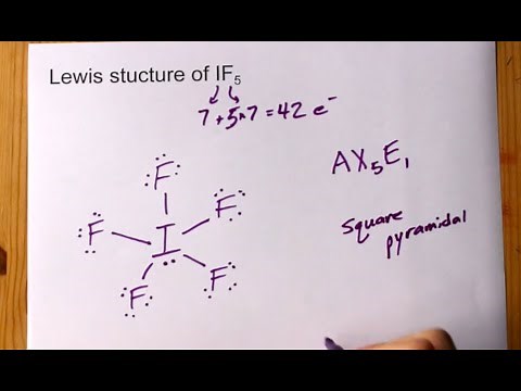 Draw the Lewis Structure of IF5 (iodine pentafluoride)