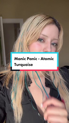 Coloring Hair Extensions with Manic Panic Atomic Turquoise - Fun Hair Switch Up!