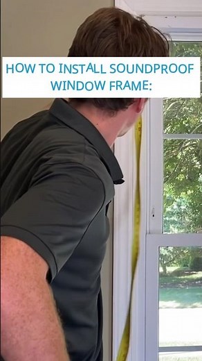 How to Install a Soundproof Window Frame Insert #soundproofing #noisereduction