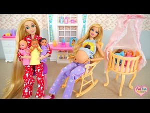 Barbie doll Nursery Room Playset Kamar bayi Barbie Quarto do bebê