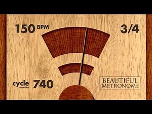 150 BPM 3/4 Wood Metronome HD