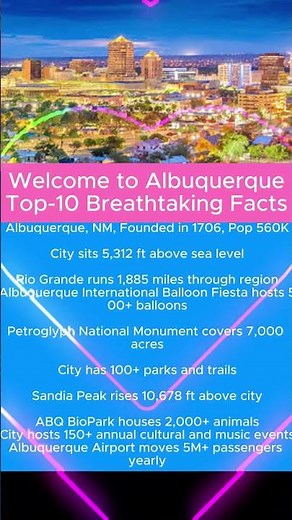 Welcome to Albuquerque: Top-10 Breathtaking Facts #USA#city#Albuquerque#NM