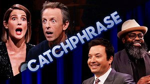 225K views · 2K reactions | Jimmy and Tariq take on Seth Meyers and Cobie Smulders in Catchphrase! | The Tonight Show Starring Jimmy Fallon | Facebook