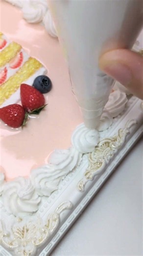 【粘土】ショートケーキ額縁アートの作り方🍰 #フェイクスイーツ #ハンドメイド #作品制作 #ハンドメイド作家 #diy