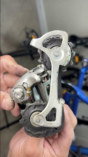 Fix Sticky Shifting FAST 🔧 Rear Derailleur Cleaning #bikefix #cycling #asmr #shimano