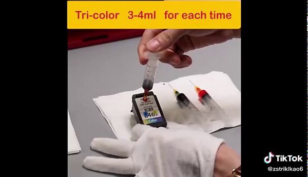 How to refill a ink cartridge