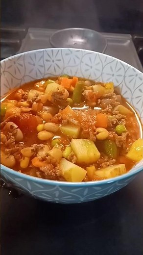 Veggie soup for a cozy night. Recipe link in comments.