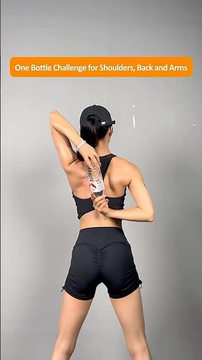 4 Simple Water Bottle Exercises to Slim Arms, Open Shoulders and Improve Rounded Back