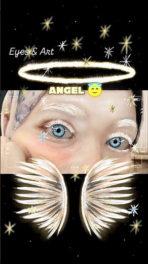 Fantasy & Art: Angelic eyes 👀 😇🪽 #art #eyes #trend