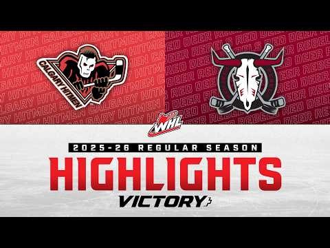 Calgary Hitmen at Red Deer Rebels 03/14 | WHL Highlights 2025-26