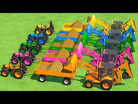 Transporting With Colors | Manure Loading With JCB & Deutz Fahr In Fs22 | Farming Simulator 22