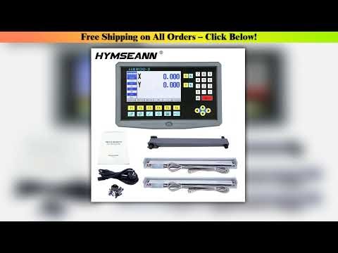 Multilingual 2 Axis LCD DRO Kit HS800-2 Turning Lathe Milling Digital Readout Display & Linear