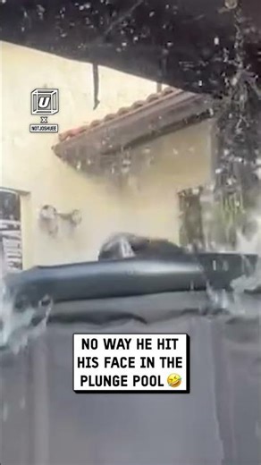 Plunge pool fail 😂🧊 🎥: TikTok / notjoshuee