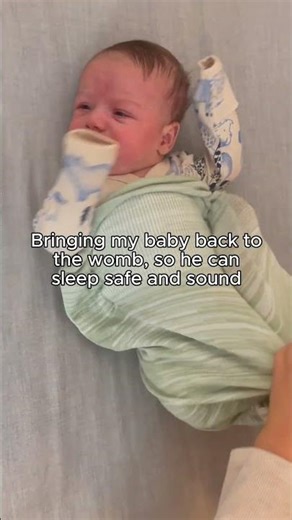 Newborns miss the womb, so this swaddle recreates that feeling, helping them sleep better #whyswaddl