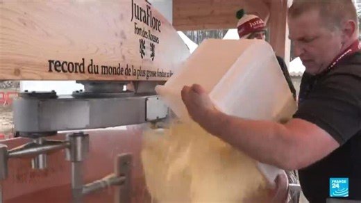 France sets new Guinness world record of cheese fondue -- of 2,117.5 kilograms