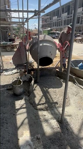 How To Mix Concrete With A Cement Mixer, DIY Build