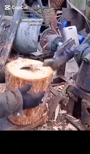 log splitter hydraulic and kinetic machines.