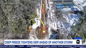 14K views · 308 reactions | RELENTLESS DEEP FREEZE: There is growing concern about power outages and stranded drivers as parts of the country work to recover from last weekend’s storm. And a new storm is on the way, as ABC’s Hanna Battah reports. | World News Now | Facebook