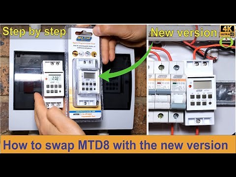 How to swap the old Major Tech MTD8 timer for a new Major Tech timer - new wiring layout.