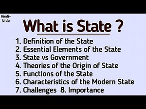 State in Political Science | Definitions | Essential Elements | Origin | Functions |Challenges|Exams
