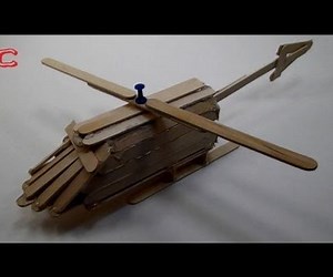 How to Make a Popsicle Stick Helicopter