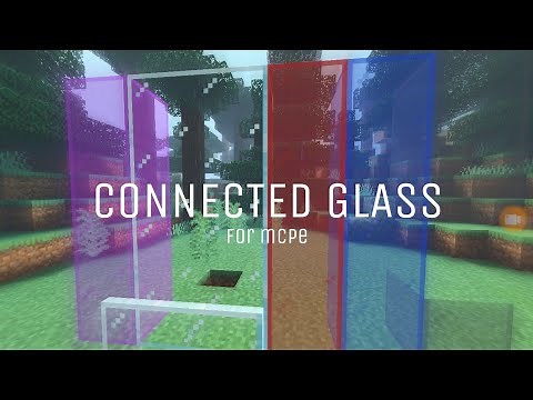 Connected glass for minecraft bedrock || Connected glass v1.03
