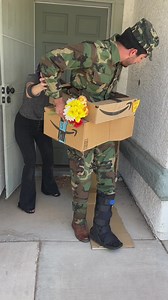 234M views · 1.1M reactions | HER REACTION WHEN SHE SAW HIM HOME! ...