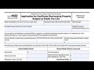 IRS Form 4422 Walkthrough ARCHIVED COPY - READ COMMENTS ONLY