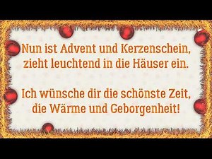 Adventsgrüße mit Adventsspruch!