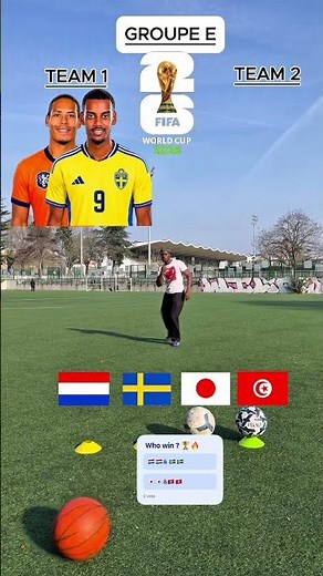GROUPE F : TEAM 1 🇳🇱🇸🇪or TEAM 2🇹🇳🇯🇵#football #worldcup