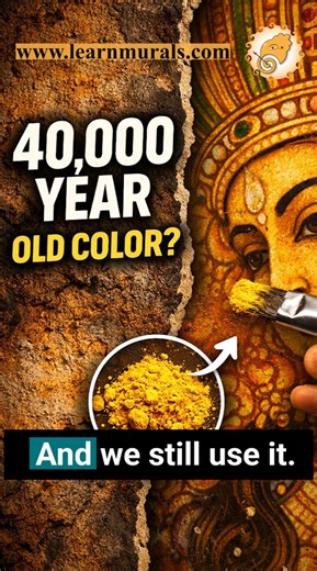 This color is 40,000 years old | Kerala mural painting | Learn Murals