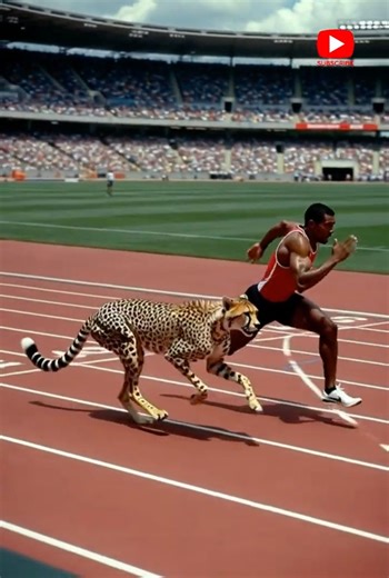 Cheetah vs Human: 100-Meter Race in Real Speed!