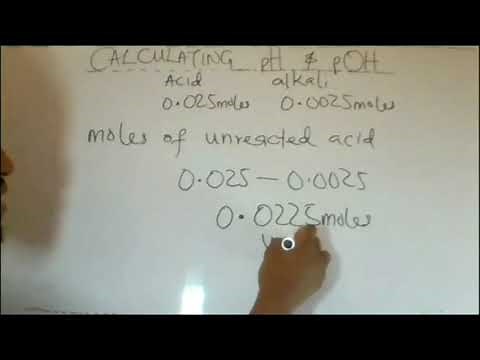 pH, pOH, H+, OH- CALCULATIONS