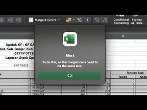 Cara Urutkan Data Menurut Abjad di Microsoft Excel, Masalah " to do this, all the merged cells "