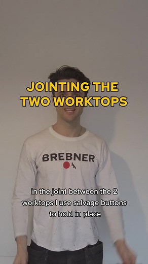 Kitchen Renovation: Installing the kitchen worktop 🍳 #kitchen #renovation #diy #kitchenmakeover #ukhomerenovation #joinery #kitchenfitter #kitchentips #kitchenworktop #fixerupper