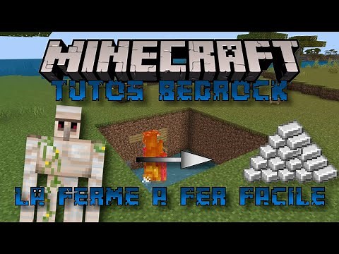 [MINECRAFT - TUTO 1.18 BEDROCK] La ferme à fer simple et très efficace, sans zombie