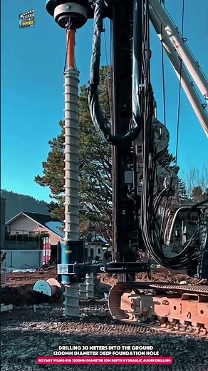 Rotary Piling Rig 1200mm Diameter 30m Depth Hydraulic Auger Drilling