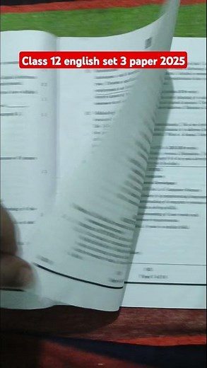 Cbse class 12 english set 3 paper 2025 / set 3 english paper solution 2025 class 12 / code 1/1/3