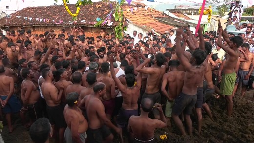 Indians celebrate end of Diwali with cow dung fight