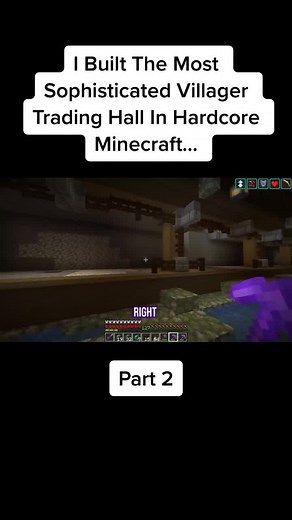 Building an Advanced Villager Trading Hall in Hardcore Minecraft